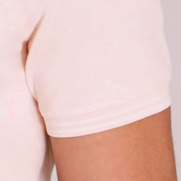 Tipped Collar Polo - Brand New - NEVER WORN -Light Pink